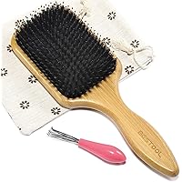 BESTOOL Hair Brush, Boar Bristle Hair Brushes for Women men Kid, Boar & Nylon Bristle Brush for Wet/Dry Hair Smoothing Massag
