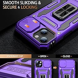Goodon for iPhone 13 Mini Case with Sliding Camera