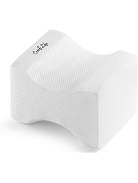 ComfiLife Orthopedic Knee Pillow for Sciatica Relief, Back Pain, Leg Pain, Pregnancy, Hip and Joint Pain - Memory Foam Wedge Contour