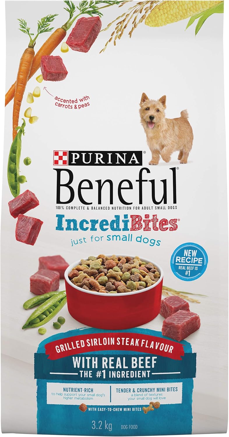 Beneful Incredibites Dry Dog Food for Small Dogs, Grilled Sirloin Steak