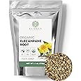 Organic Elecampane Root 4 oz. (113g), USDA Certified Organic Elecampane Root Organic, Inula Helenium Elecampane Herb, Cut & Sifted