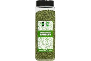 NPG Freeze-Dried Parsley Flakes 3 Oz, Dehydrated Chopped Parsley for Cooking, Soups, Pasta, and Garnish, Aromatic Herb Seasoning, Non-GMO, Gluten-Free, Green Leafy Curly Herb