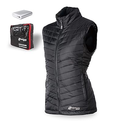 Venture Heat Women's Heated Vest with Battery 12 Hour - The Roam Puffer Heated Vest for Women