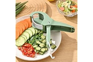 Manual Slicer, Stainless Steel Fruit Holder for Spatula, Applicable to Banana, Sausages, Cucumbers, Strawberries, Grape Cutte