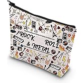 Rock Roll Cosmetic Bag Guitar Gift Full On Gift Rocks Fan Music Lover Rock Band (ROCK)