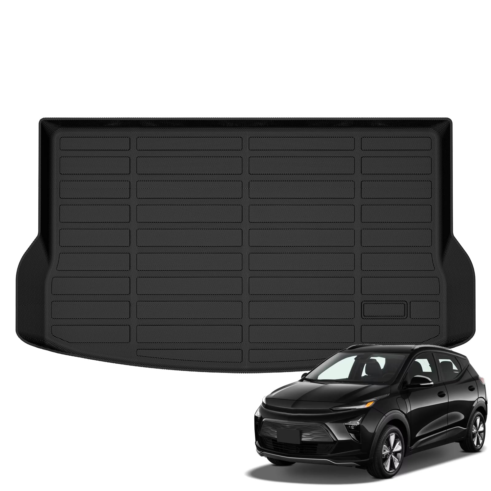 Wailtnb All Weather Cargo Liner for Chevrolet Bolt EUV 2022 2023 2024 Custom Fit Car Trunk Mat Waterproof Easy to Clean Cargo Mat Chevy Bolt EUV Accessories Black Image Wailtnb All Weather Cargo Liner for Chevrolet Bolt EUV 2022 2023 2024 Custom Fit Car Trunk Mat Waterproof Easy to Clean Cargo Mat Chevy Bolt EUV Accessories Black Image