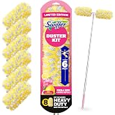 Swiffer Pink Limited Edition Duster Kit with 6 ft Super Extendable Handle, Heavy Duty Starter Kit with 8 Refills, Pink Lemonade Scent