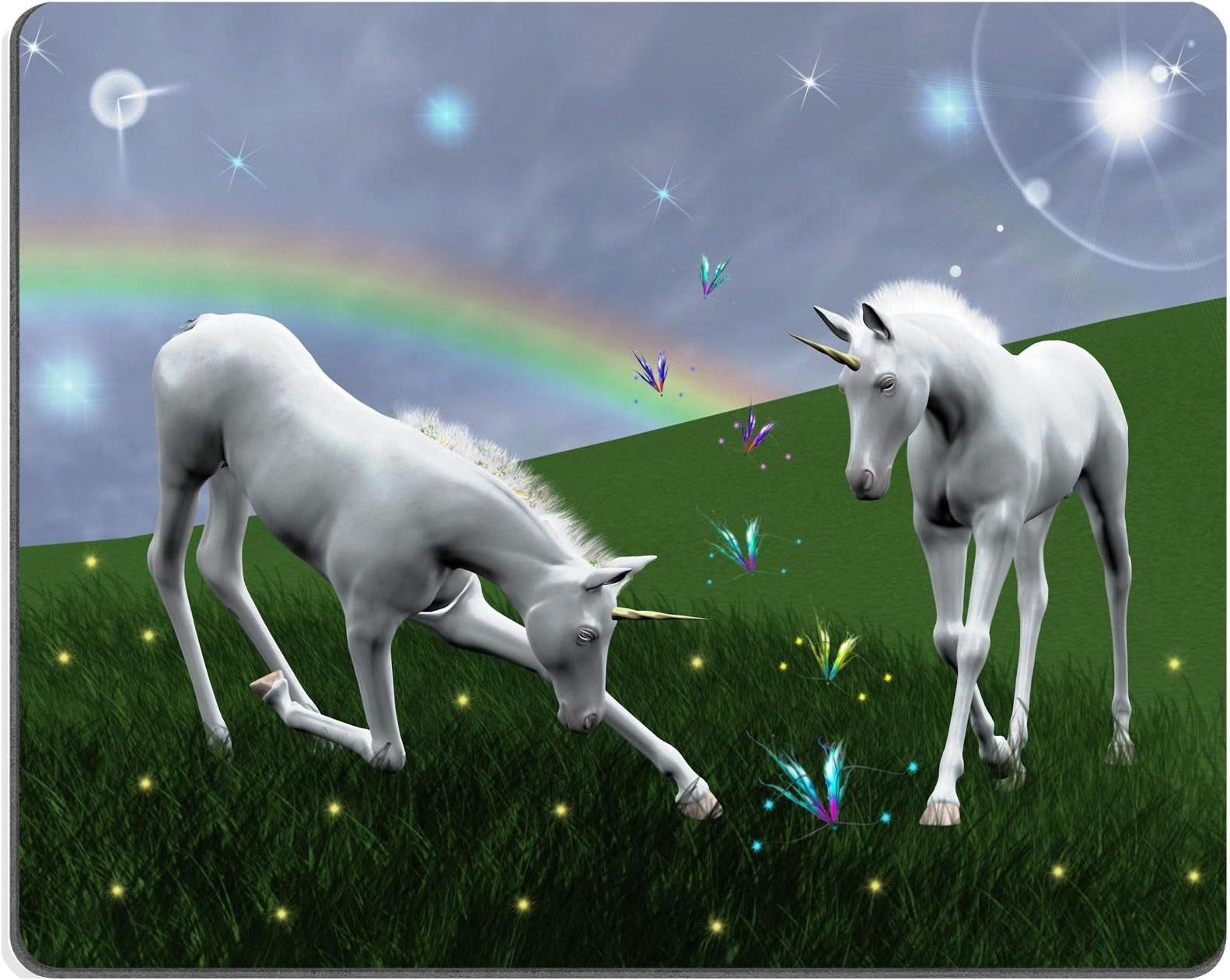 Liili Mouse Pad Natural Rubber Mousepad IMAGE ID: 16204959 Unicorns