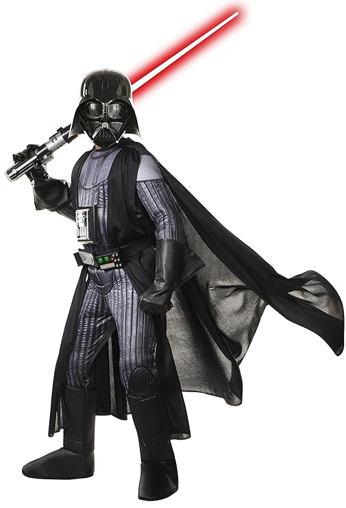Rubie´s Star Wars Kostüm, Kinder Premium Sith Lord Darth Vader-Outfit, groß, Alter 8–10 Jahre, Höhe 10,2 cm 20,3 cm – 5 '0 cm