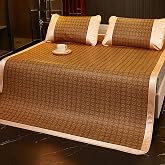 Summer Sleeping mat, Summer Cooling Bam-Boo Sleeping Mat Foldable, Traditional Chinese Rattan Pad Cooling Mattress, Foldable Breathable, for Single Double Queen-Size(Color A,120cm)