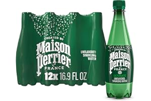 Maison Perrier Unflavored Sparkling Water, 16.9 FL OZ Plastic Water Bottle (12 count)