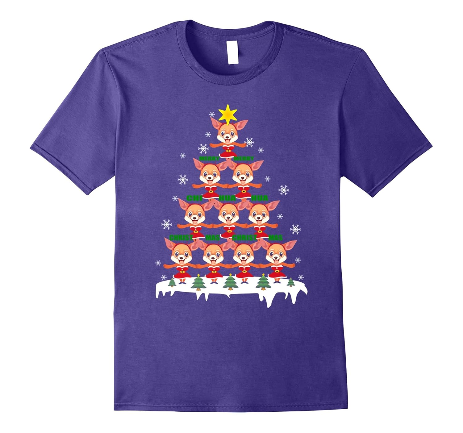 Merry Christmas chihuahua t-shirt-ANZ