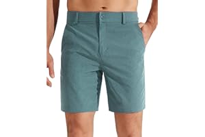 Libin Men's Golf Shorts 7" 9" Work Dress Shorts Casual Flat Front Hybrid Shorts Lightweight Quick Dry Water Resistant