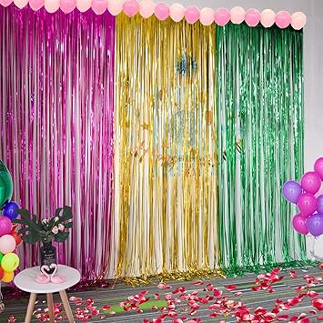 Veecome Tassel Curtain Decor Curtain For Photography Background