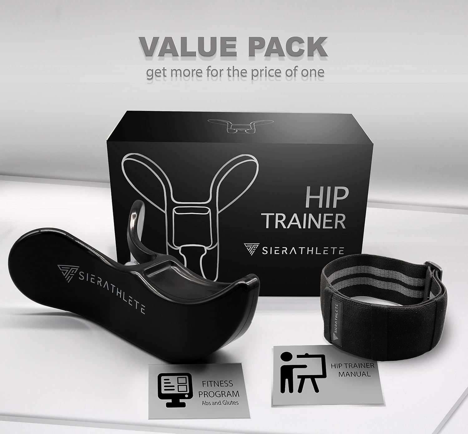 SierAthlete 3 in 1 Hip Trainer, Kegel Exercise Products, Butt Enhancer, Pelvic Floor Strengthening Device Women, Bladder Control, Butt Enhancer and Inner Thigh Exercise Equipment for Women: Sports & Outdoors