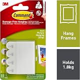 Command 17202 Small Picture Hanging Strips White Damage Free Set of 4 Holds view 2