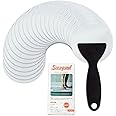 Secopad Non-Slip Bathtub Stickers Safety Bathroom Tubs Showers Treads Adhesive Decals Scraper, Clear