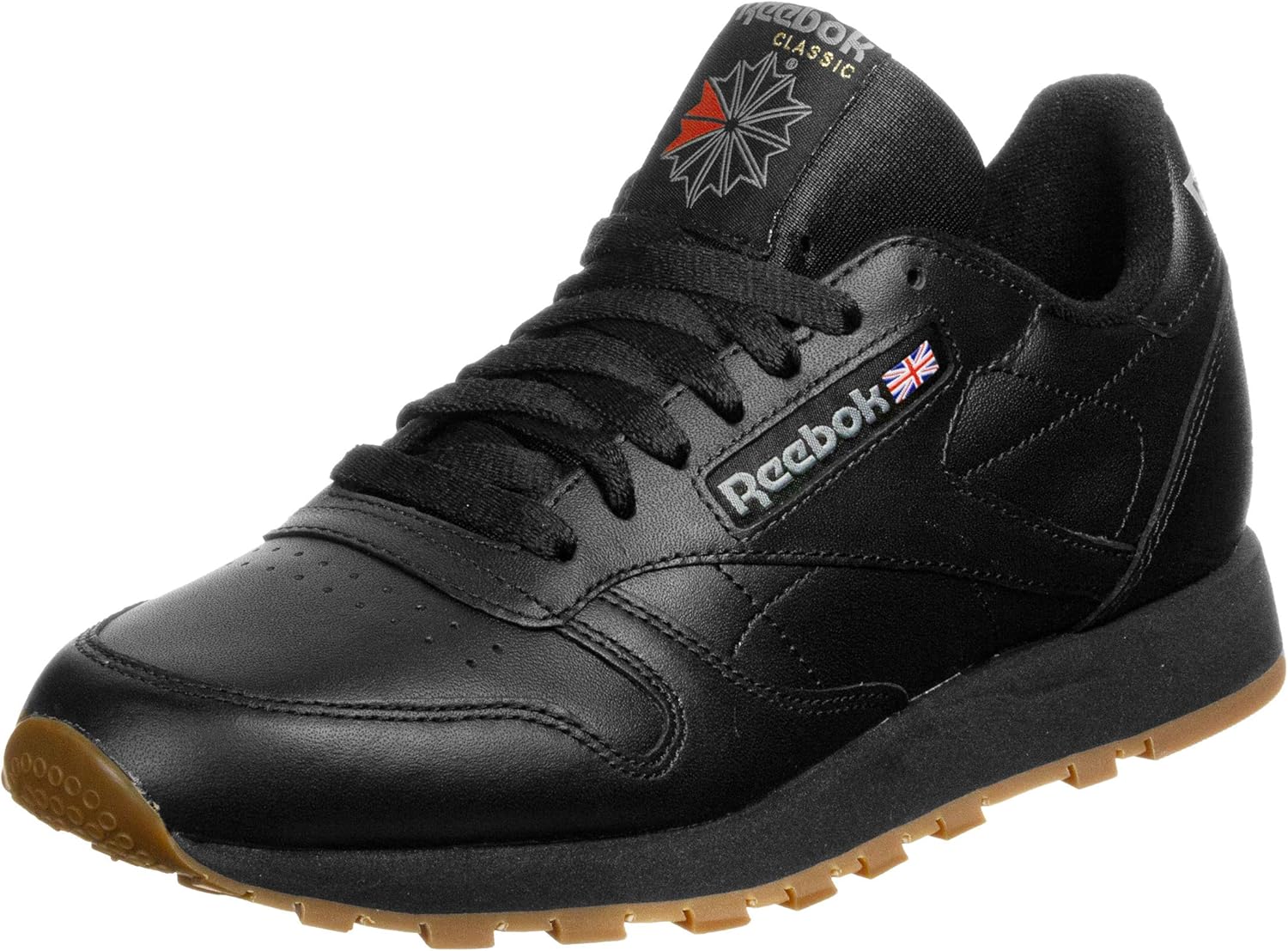 Reebok Herren Classic Leather Schwarz Leder Sneaker 44,5: Amazon.de ...