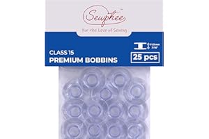Fits Brother Sewing and Embroidery Bobbins - 25pcs, SA156, Clear