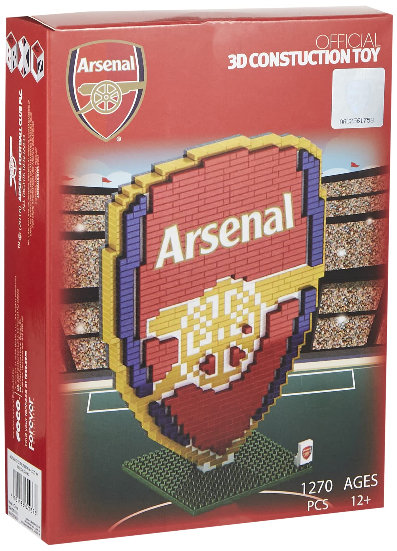 FOCO Football Arsenal BRXLZ Construction Building Toy Collection Logo โ image 1