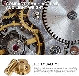 VILLCASE 2pcs 40 Tooth Worm Gear Wheel 5mm Bore for Gearbox Robotics DIY view 5