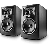 (2) JBL 305P MkII 5" 2-Way Active Powered Studio Reference Monitors Speakers