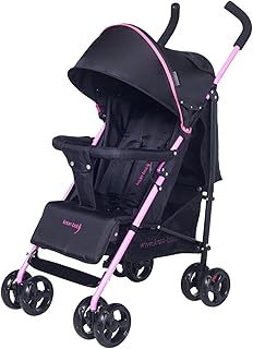 knorr-baby 848002 Buggy Styler mit Schlummerverdeck, schwarz-fuchsia