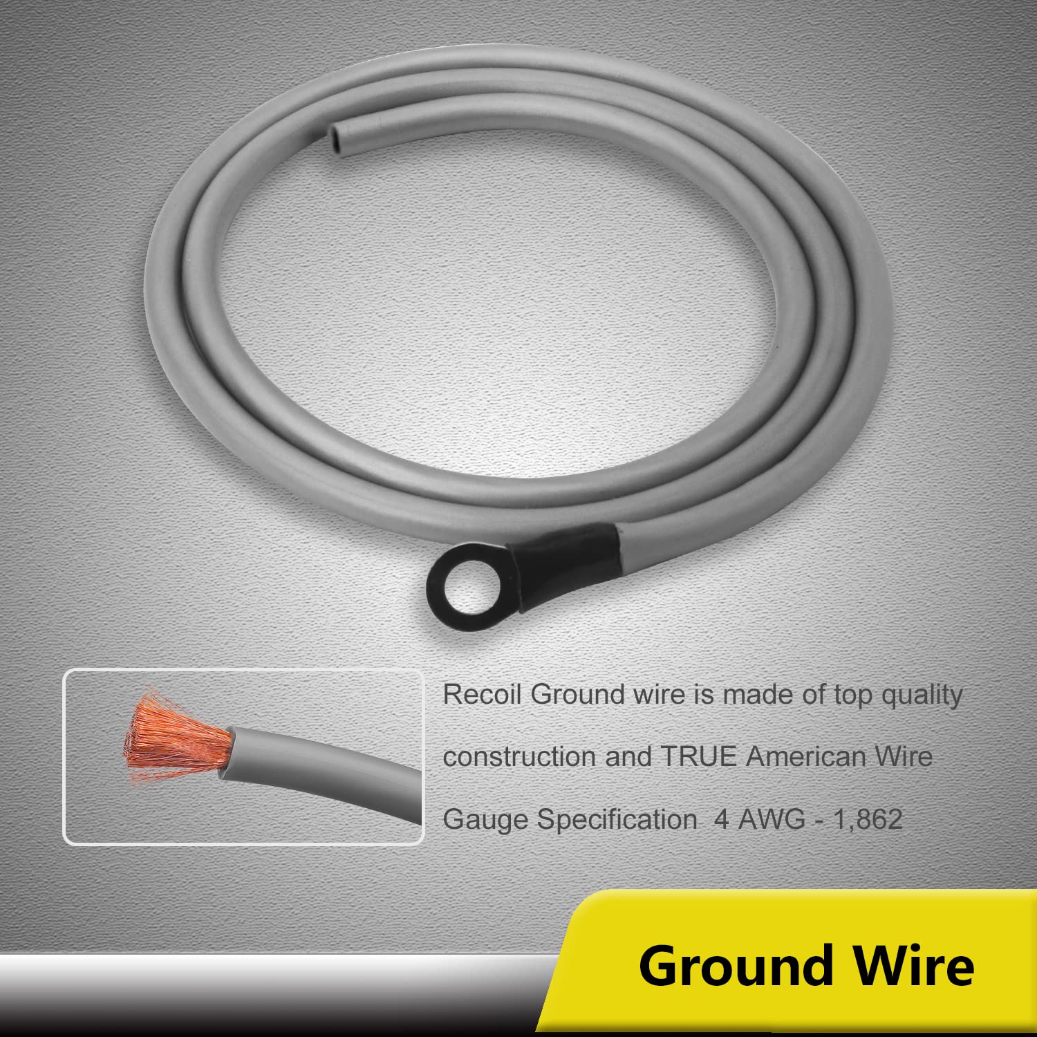 RECOIL True 4 Gauge Complete CCA Amplifier Wiring Kits with OFC RCA Cable
