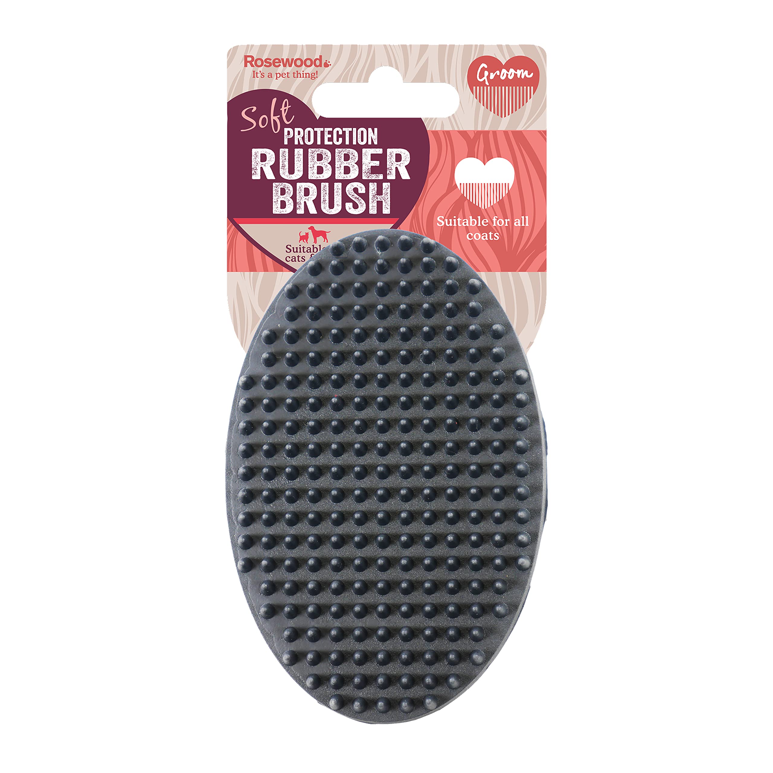 Rosewood Soft Protection Rubber Brush for Cats & Dogs
