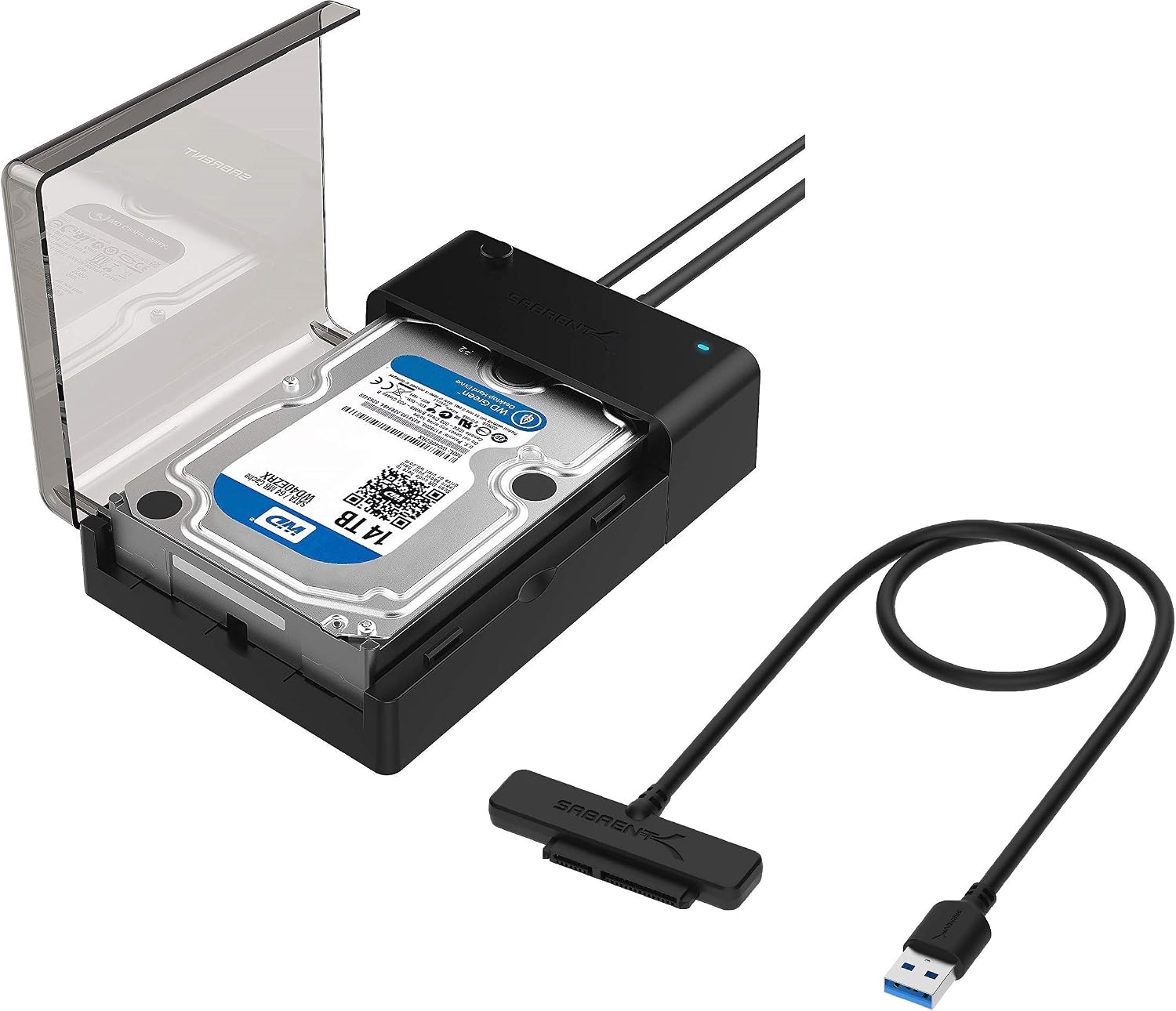 Sabrent SATA III (6 Gbit/s) Straight Data Cable With Locking Latch For HDD/ SSD/CD And DVD Drives (3 Pack - 20-Inch) In Black - Micro Center