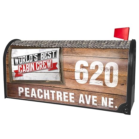 Amazon Com Neonblond Custom Mailbox Cover Worlds Best Cabin Crew