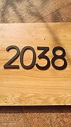3 Inch Adhesive House Numbers - Black Address
