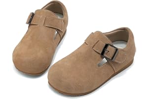 Nedaan Toddler Suede Shoes Kids Leather Flats Girls Boys Oxford Shoes(Toddler/Little Kid)