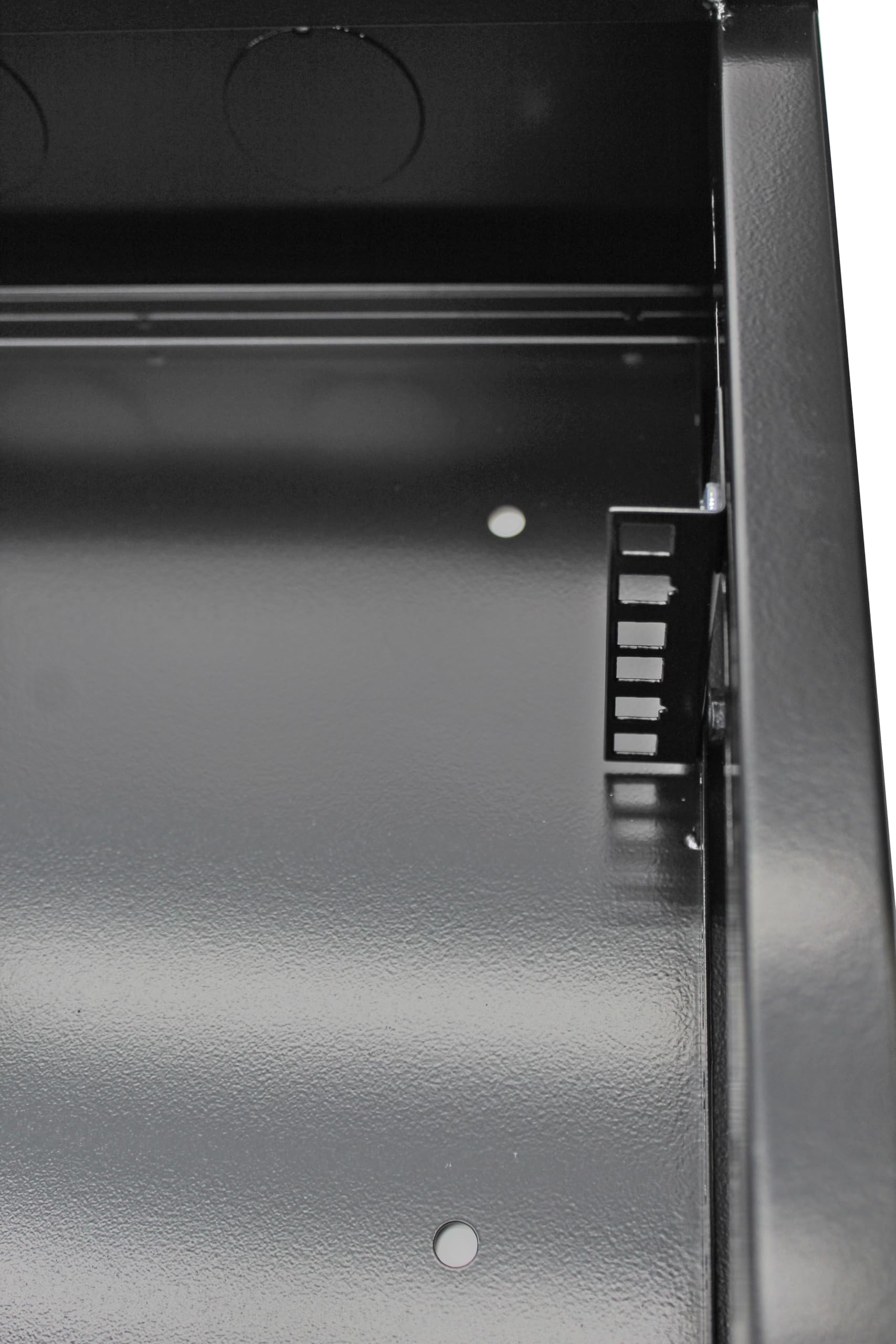 Electriduct 2U Wall Mount Rack Enclosure Network Cabinet Solid Door Black Powder Coated Steel with Lock