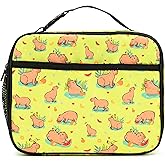 Droerfes Capybara Insulated Lunch Box Reusable Lunch Bag Women Men Cooler Tote Bag For Kids Boys Girls Work Picnic School Office