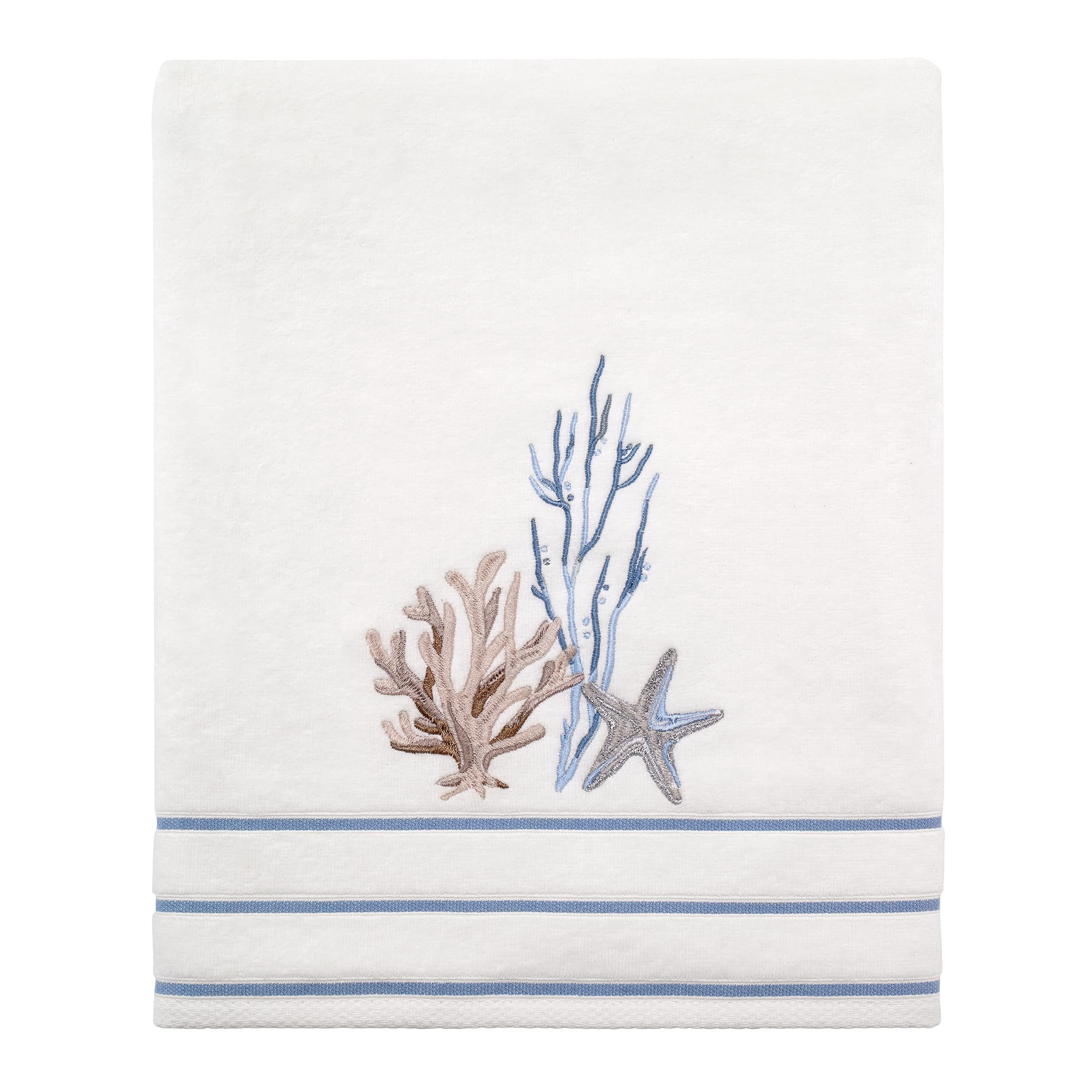 Avanti Linens - Bath Towel, Soft & Absorbent Cotton Towel (Abstract Coastal Collection)