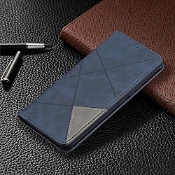 nincyee Flip Case for Vivo V21E 4G,Rhombus Pattern