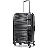 American Tourister Stratum 2.0 Expandable Hardside Luggage with Spinner Wheels, 24" SPINNER, Jet Black