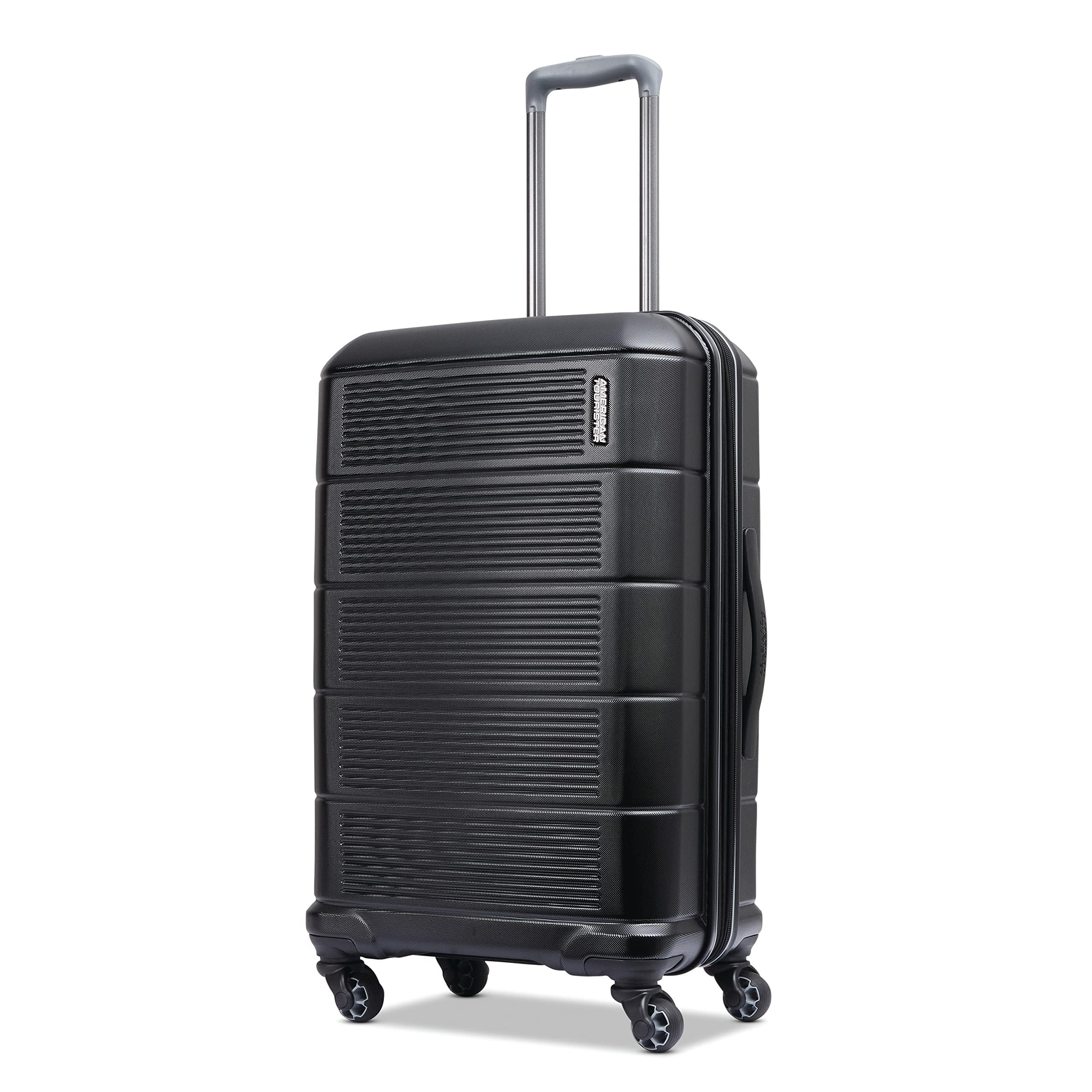 American Tourister Stratum 2.0 Expandable Hardside Luggage with Spinner Wheels, 24" SPINNER, Jet Black Image