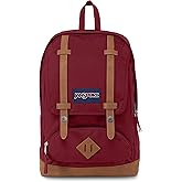 JanSport Cortlandt Laptop Backpack, Russet Red, 15” Laptop Sleeve-Synthetic Leather Shoulder Computer Bag with Large Compartment, Padded Straps- Rucksack for Men, Women