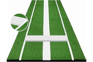 TUBAGOU Softball Pitching Mat Regulation Softball Pitching Rubber/Mound for Pitchers Indoor Outdoor Pitching Practice with 5mm Pitching Pad Antifade Antislip Pitch 10' X 3'