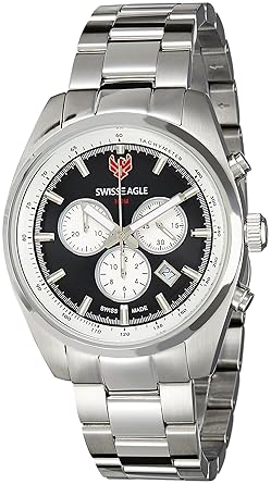 Swiss Eagle Analog Black Dial Mens Watch-SE-9068-11
