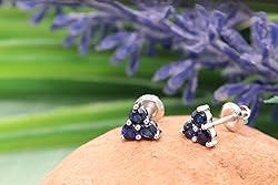 Dazzlingrock Collection 18K Round Lab Created Blue