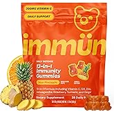 Gr&uuml;ns Immun Immunity Gummies with Vitamin C, Daily Immune Support, 28 ct | Ashwagandha, Prebiotic Fiber, Elderberry, Turmeric, Black Pepper, Vitamin D3 for Comprehensive Immunity