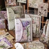 400PCS Vintage Scrapbook Paper Journaling Scrapbooking Supplies Kit Aesthetic Decorative Craft Paper Assorted for Bullet Junk Journals Card Making Craft DIY, Past Stories