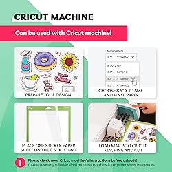 Sticker Paper for Inkjet Printer - (20 Sheets), 8.5