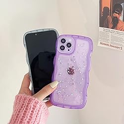 Qokey for iPhone 12 Pro Max Case 6.7" Curly Wave