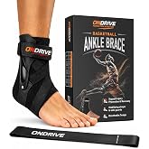 ONDRIVE Basketball Ankle Brace, Adjustable Rigid Stabilizer, Men Women | BUILT TO MOVE LIKE PART OF YOU: 3-layer fabric and rigid stabilizers, locked in for every cut and landing.