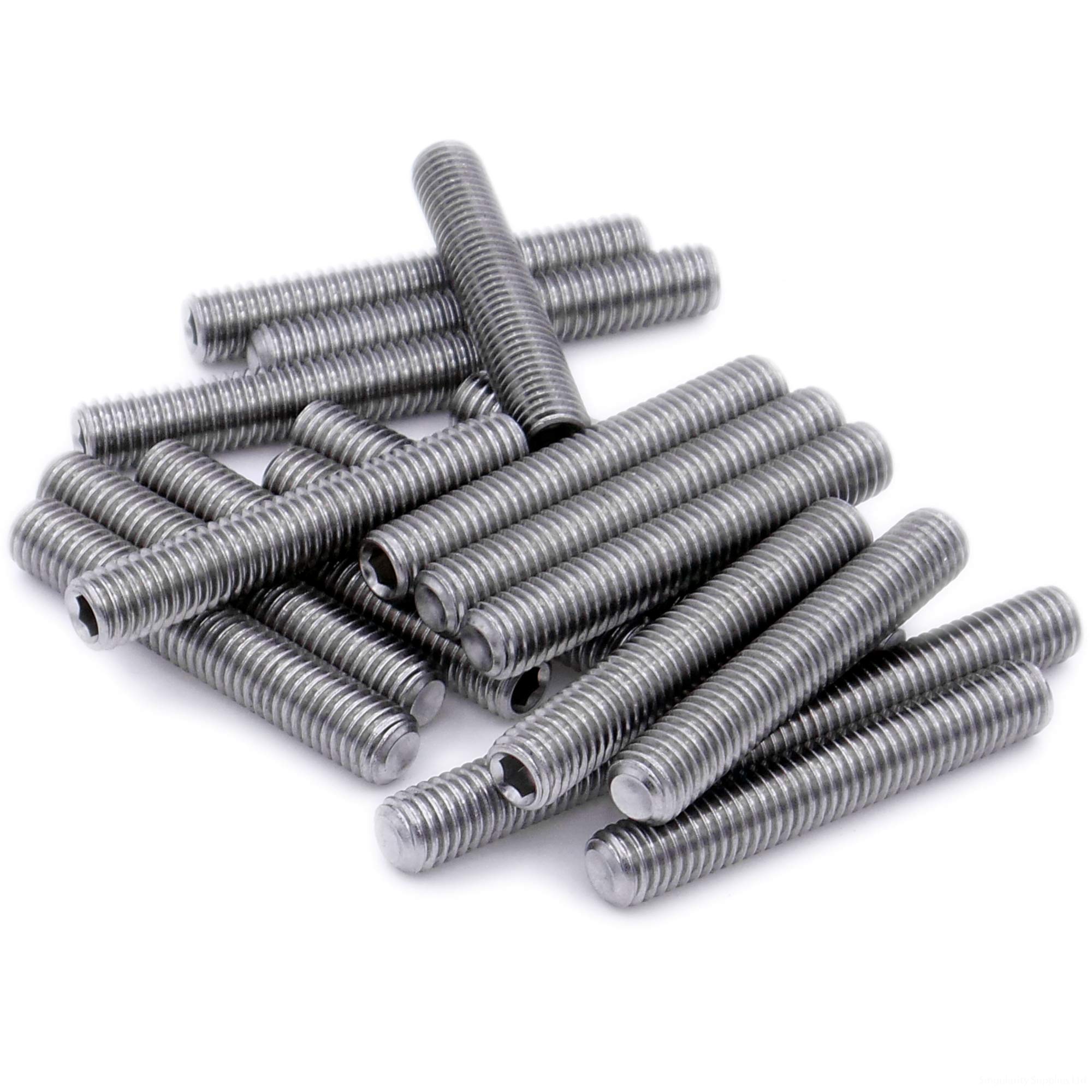 M4 (4mm x 10mm) Hex Socket Grub Screw (Cup Point) - Stainless Steel (A2) (Pack of 20) โ image 1