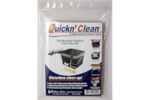 VALLEY PRO PRODUCTS Quickn’Clean® Disposable Paint Bucket Liner 5-Pack. Custom fits Wooster® 4-Gallon Paint Bucket.